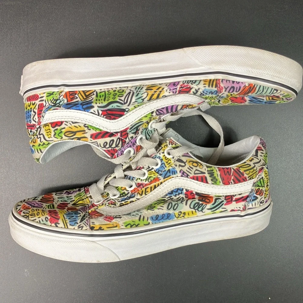 Vans x Crayola x Dallas Clayton Sneaker Shoes Unisex Men’s size 5.5‎ Women’s 7